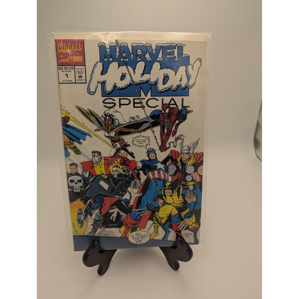 Marvel Holiday Special 1 1991 Spider-Man Wolverine Ghost Rider Art Adams Cover